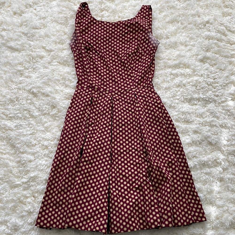 Trashy Diva maroon polka dot mini dress